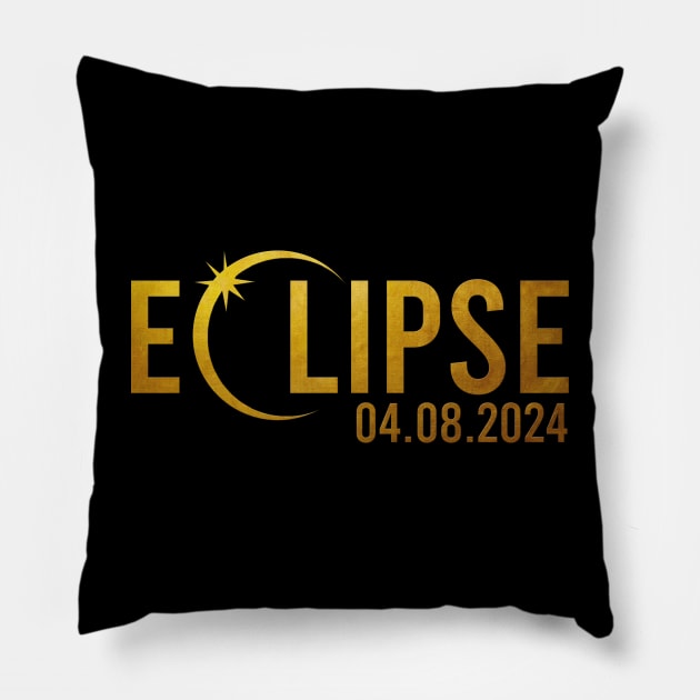 Total Solar Eclipse 2024 Pillow by semrawud