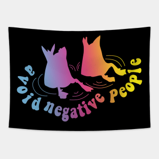 avoid negative people duck style gradient Tapestry