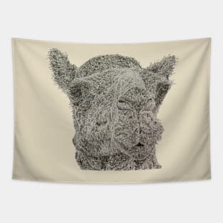 Dotwork Camel Art Print Tapestry