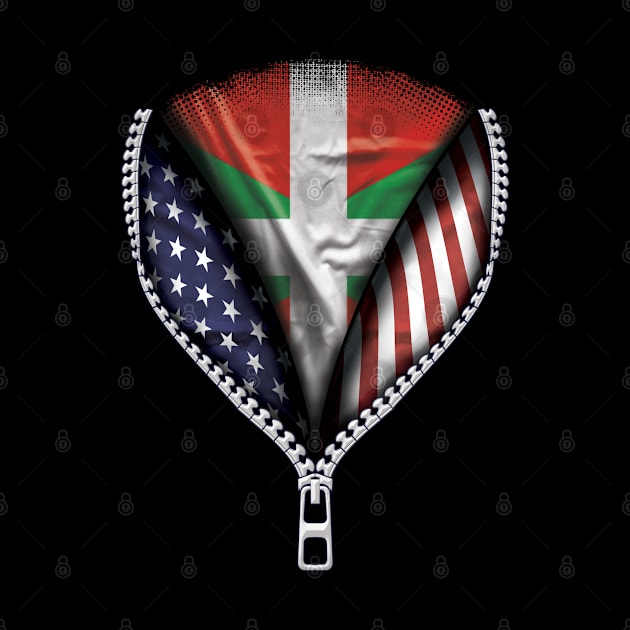 Basque Flag  Bilbao Flag American Flag Zip Down - Gift for Basque From Bilbao by Country Flags