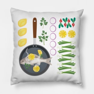 Fish Flat Lay Pillow