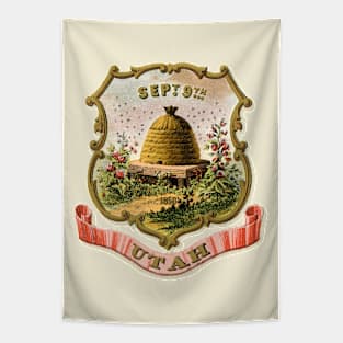 1876 Utah Coat of Arms Tapestry