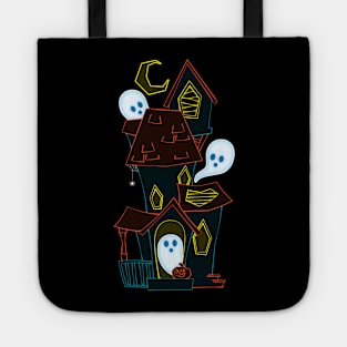 A Spooky Ghost House Tote