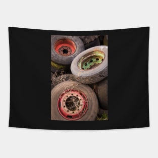 Old Tyres & Wheels Tapestry