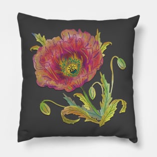 Red Poppy Pillow