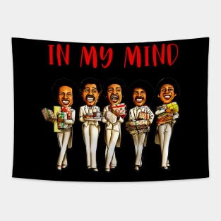 Funny Christmas Temptations in my mind silent night Tapestry