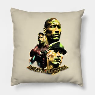 Dwayne Johnson - Engraving Style Pillow