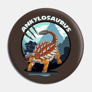 Ankylosaurus Dinosaur Design With Background Pin