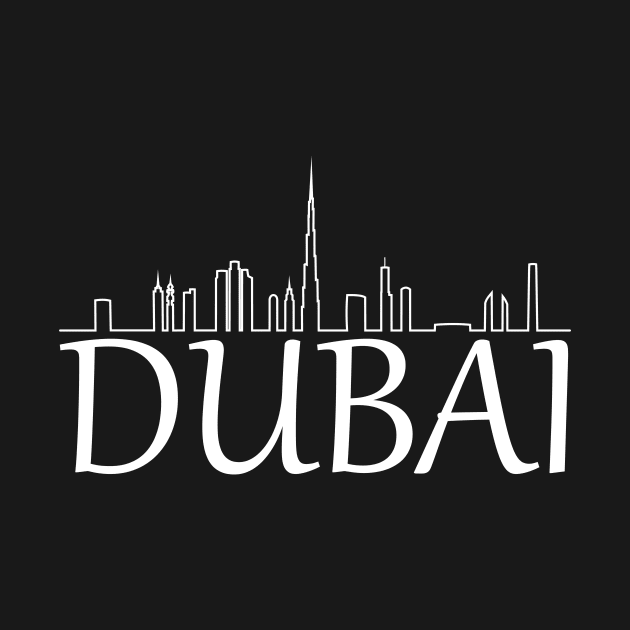 Dubai Skyline by Cool Duck's Tees