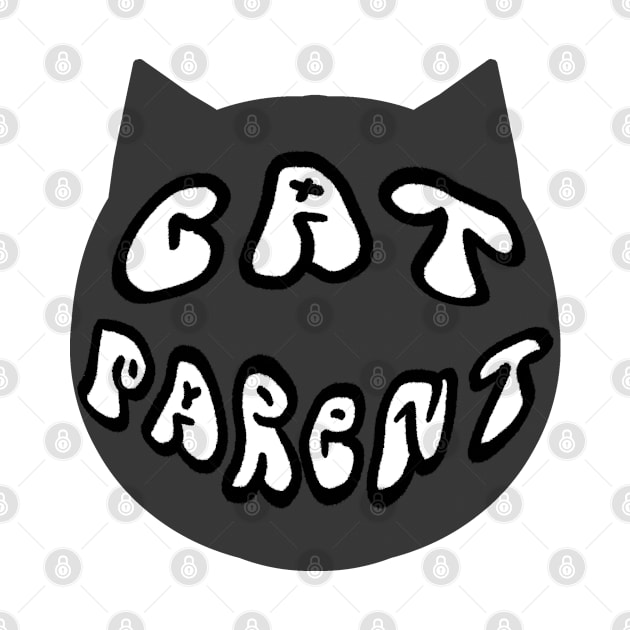 cat parent badge by annoyingarts