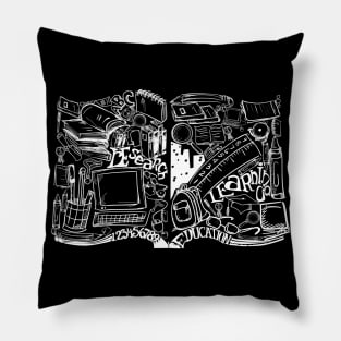 Book Education learning - Hand Drawn Pillow