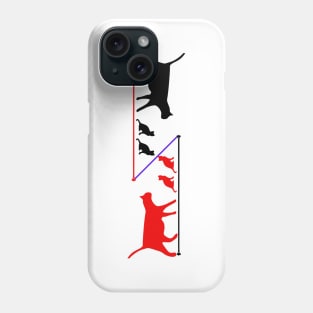 Reflective Feline: The Mirror Magic! Phone Case