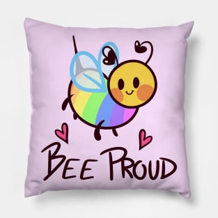 Bee Proud! (Rainbow) Pillow