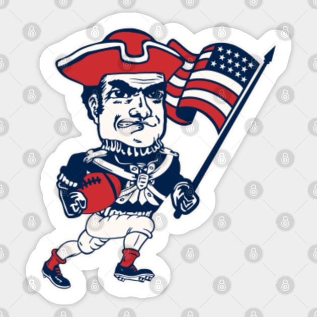 New England Football Mascot - New England Patriots - Sticker