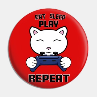 Eat sleep play repeat Pin