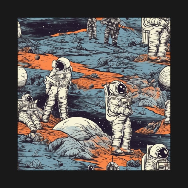 Astronaut Pattern by tommytyrer