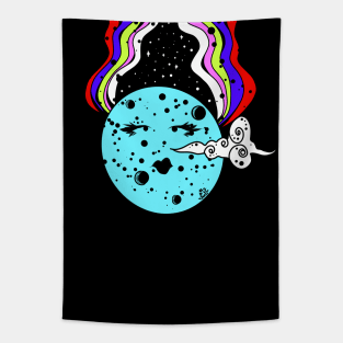 dope moon Tapestry