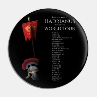 Roman Emperor Hadrian World Tour Ancient Rome History Pin