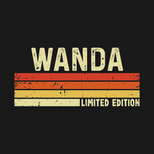 Wanda Name Vintage Retro Limited Edition Gift T-Shirt