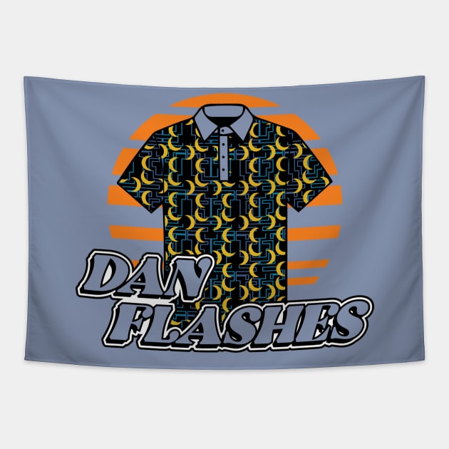 Dan Flashes Shirts Tapestry by Gimmickbydesign