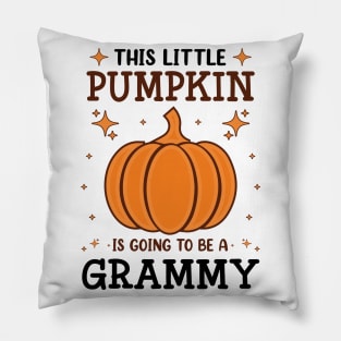 Grammy Little Pumpkin Pregnancy Announcement Halloween Pillow