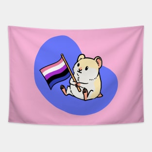 Hamster Pride Genderfluid Tapestry