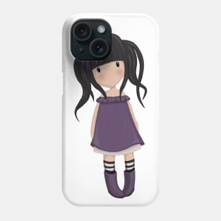 Dolly Girl In Purple Phone Case