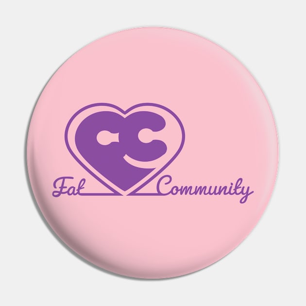 Fat Community Pin by Big Sexy Tees