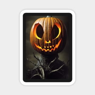 halloween scary pumpkin monster Magnet