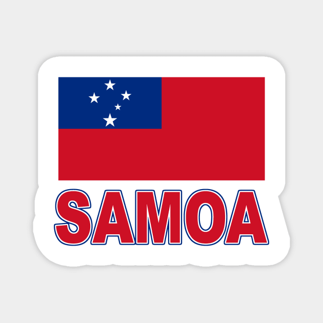 The Pride of Samoa - Samoan Flag Design Magnet by Naves