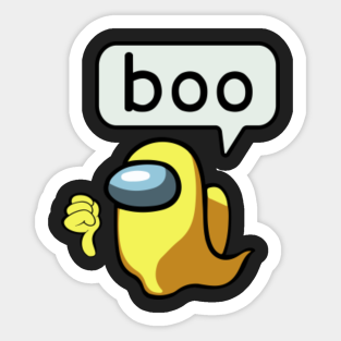 Among Us Ghost Stickers Teepublic
