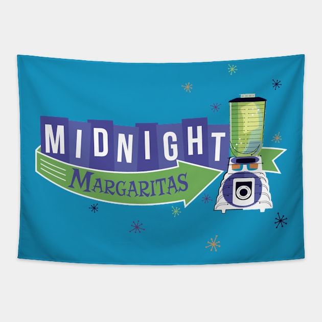 Midnight Margaritas Tapestry by KtRazzz