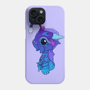 Blue and Purple Baby Angler Dragon Phone Case