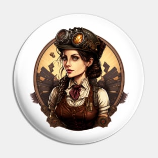 Steampunk Engineer Mechanic Pin