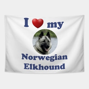 I Love My Norwegian Elkhound Tapestry