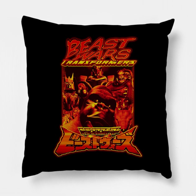 Beast Wars, Classic 90's TV (Version1) Pillow by The Dark Vestiary