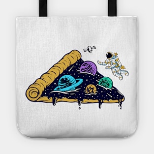 astronaut pizza universe Tote