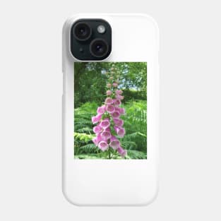 Pink Foxglove Phone Case