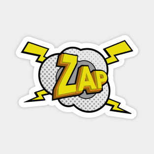 Comic Zap Onomatopoeia Lighning Magnet