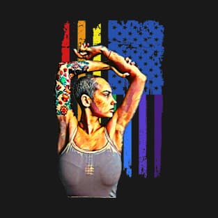 Celebrate Rainbow Flag (woman power) T-Shirt