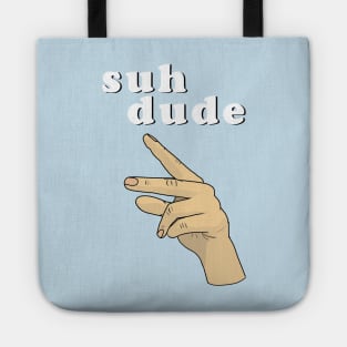 Suh Dude Meme | White Letters Tote