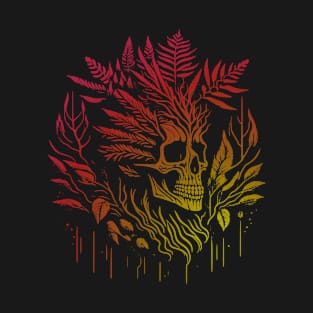 Forest Punk and Psychedelic Skulls T-Shirt