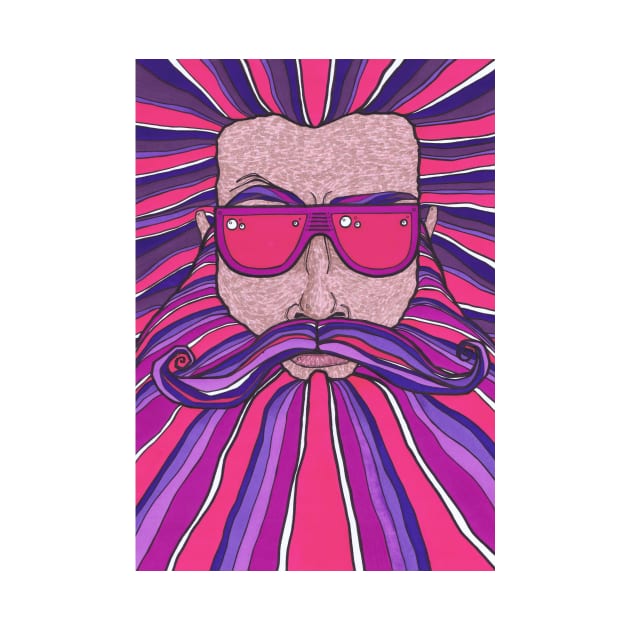 Purple and Pink Beard by SpencerHart