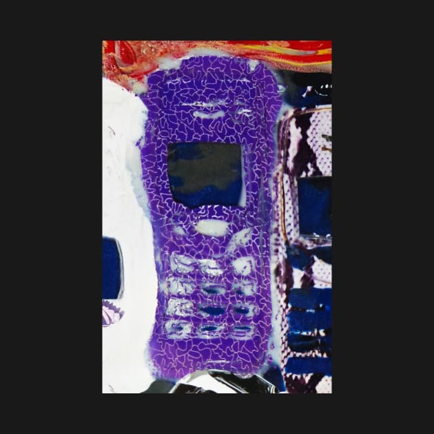 Recycled Mobile Phone cases - PURPLE by synchroelectric