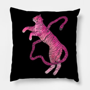 Pink emo tiger Pillow