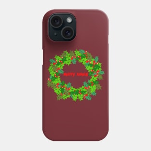 Christmas wreath Phone Case