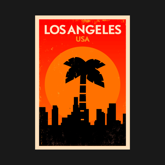 Los Angeles Poster Design by kursatunsal