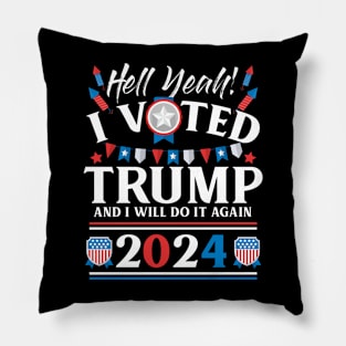 I Voted Trump and Will Do It Again in 2024 Pillow