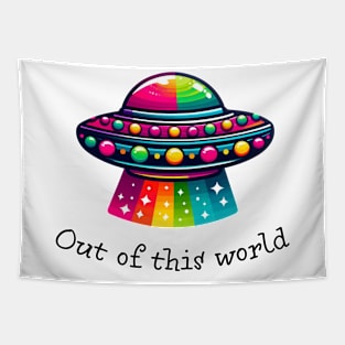 Out of this world alien UFO Tapestry