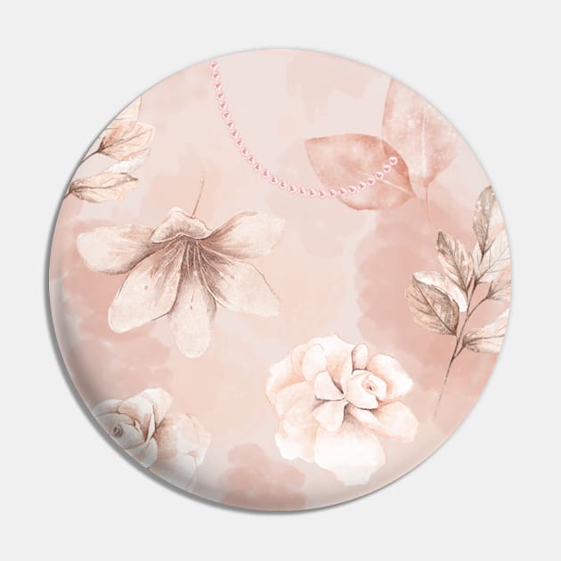 Blush pink floral coral background Pin by artsytee